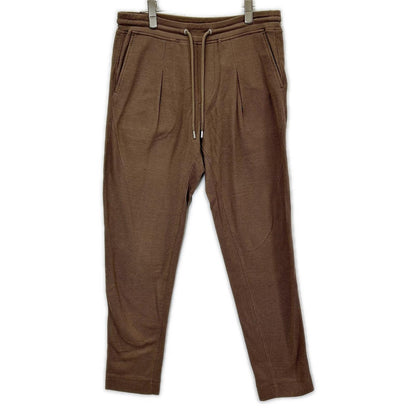 1piu1uguale3 Brown Cotton Drawstring Easy Pants Size IV
