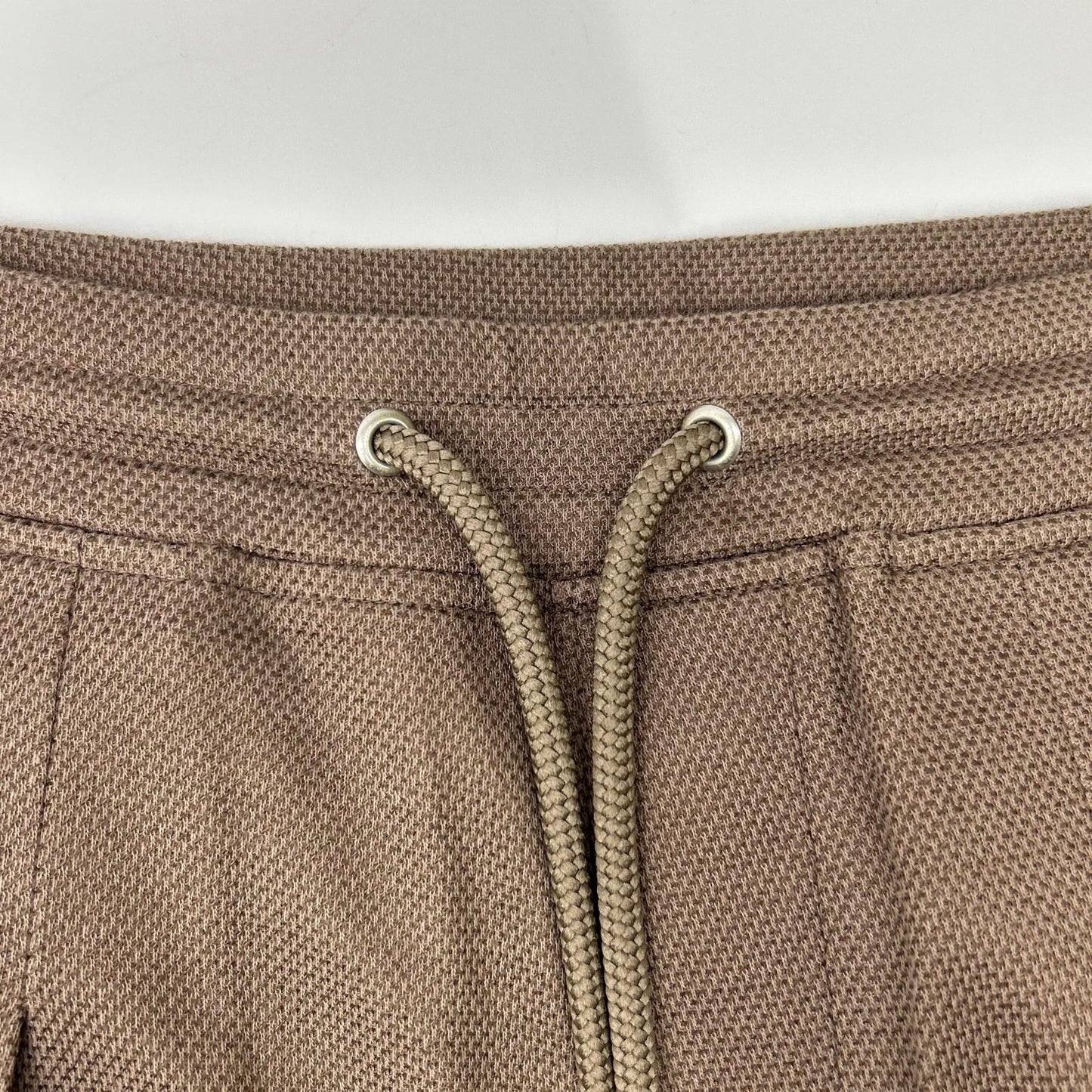 1piu1uguale3 Brown Cotton Drawstring Easy Pants Size IV