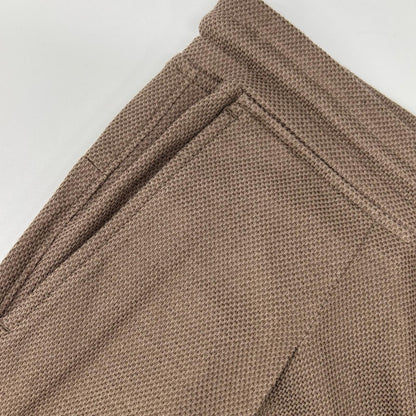 1piu1uguale3 Brown Cotton Drawstring Easy Pants Size IV