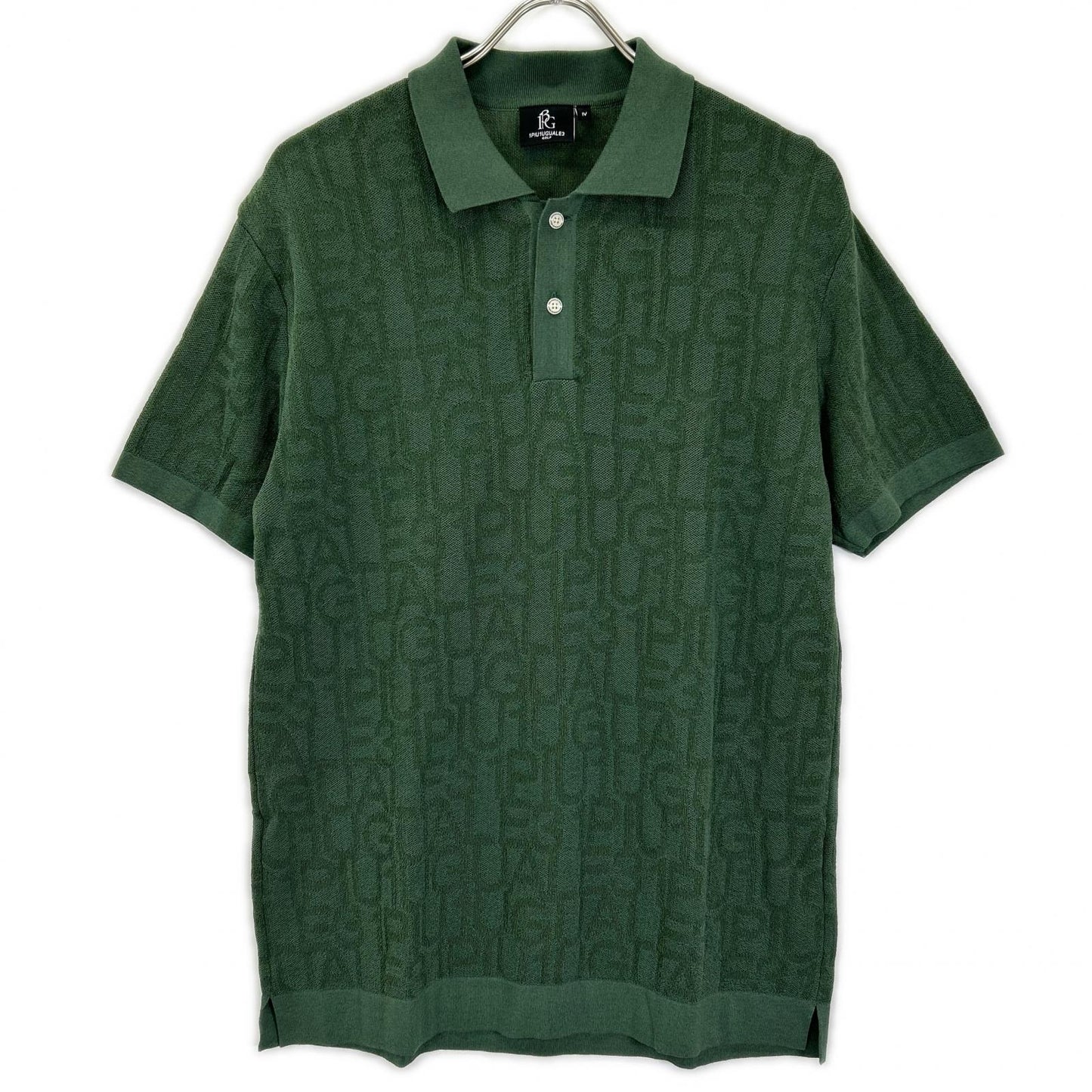 1piu1uguale3 Green Cotton Knit S/S Polo Shirt Size IV