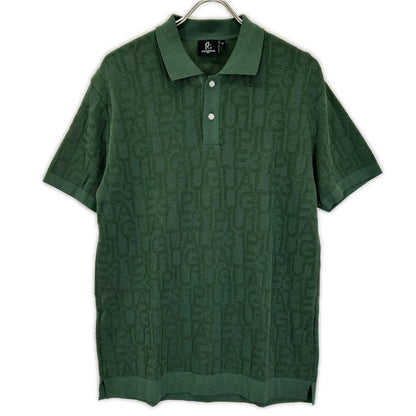 1piu1uguale3 Green Cotton Knit S/S Polo Shirt Size IV