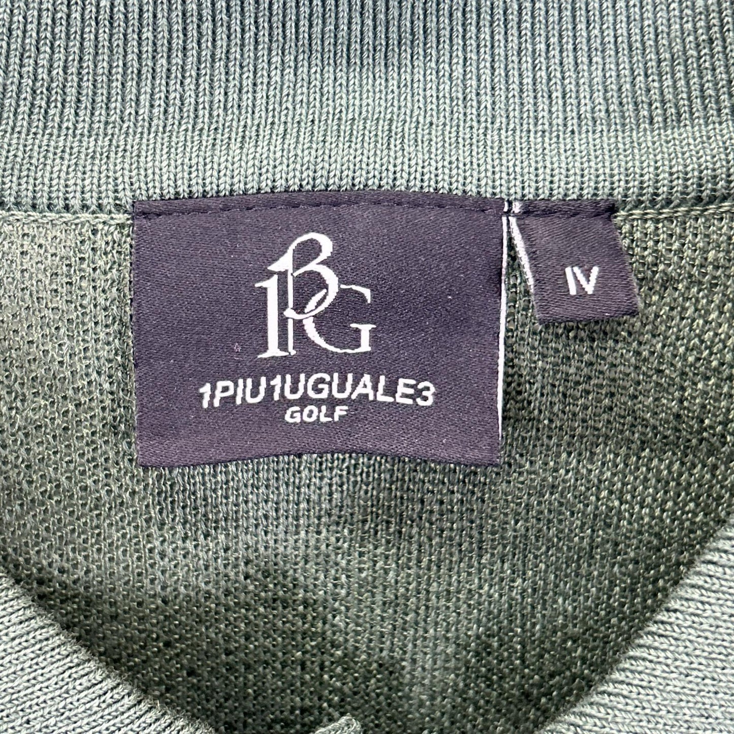 1piu1uguale3 Green Cotton Knit S/S Polo Shirt Size IV
