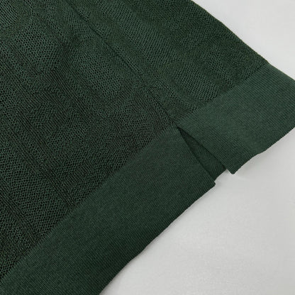 1piu1uguale3 Green Cotton Knit S/S Polo Shirt Size IV