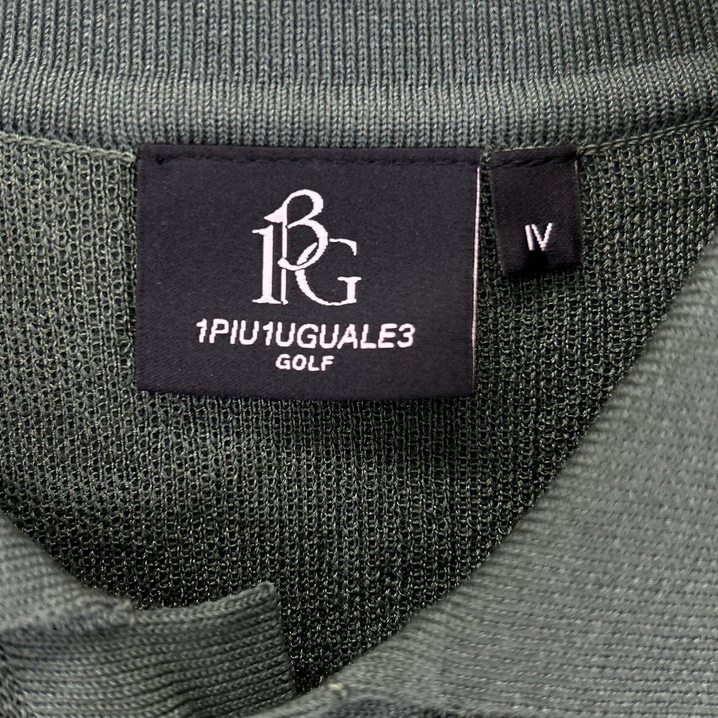 1piu1uguale3 Green Cotton Knit S/S Polo Shirt Size IV