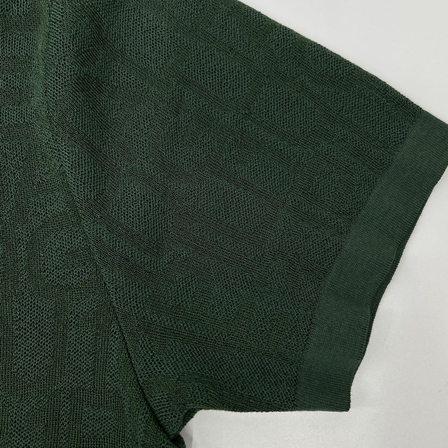 1piu1uguale3 Green Cotton Knit S/S Polo Shirt Size IV
