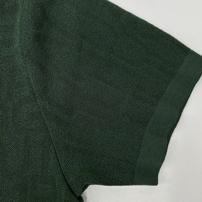 1piu1uguale3 Green Cotton Knit S/S Polo Shirt Size IV