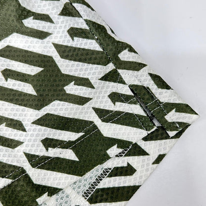 1piu1uguale3 Green x White Houndstooth Mesh Polo Size IV