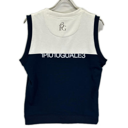 1piu1uguale3 Navy x White Poly Sweat Vest Size III