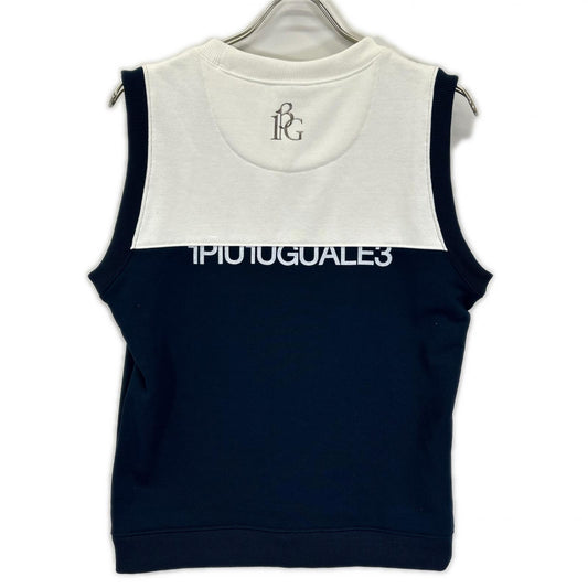 1piu1uguale3 Navy x White Poly Sweat Vest Size III