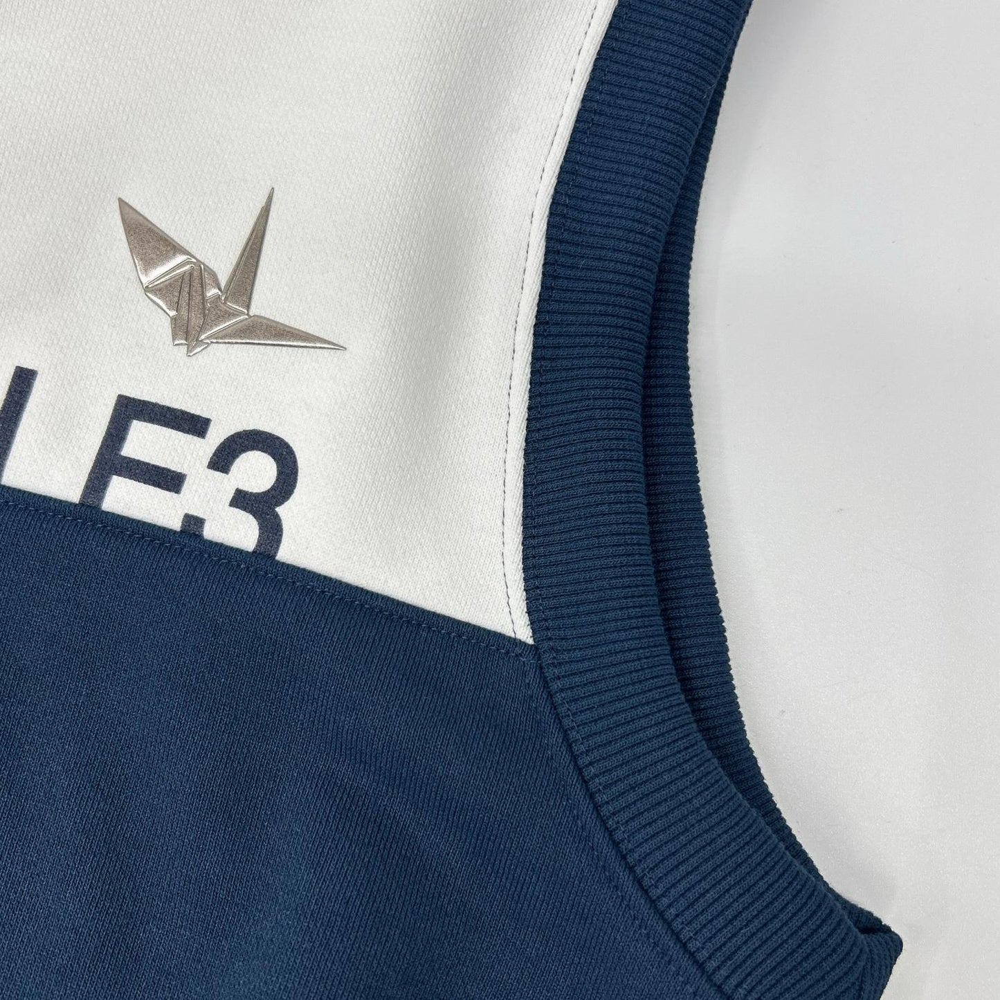 1piu1uguale3 Navy x White Poly Sweat Vest Size III