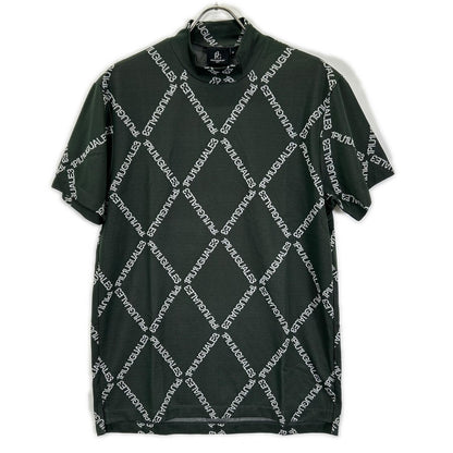 GOLF x Toga S/S Argyle Logo Mock Neck T-Shirt Green Size IV