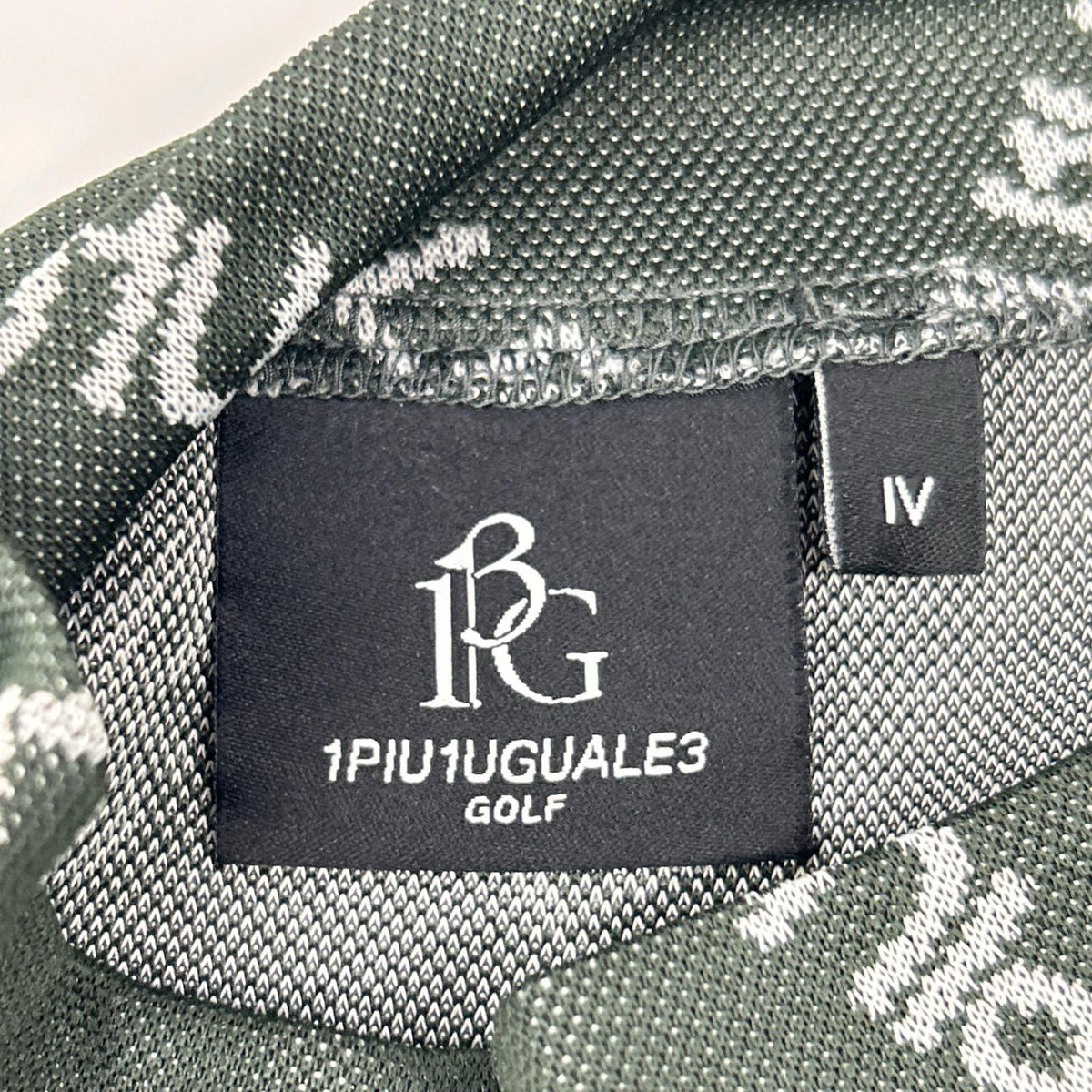 GOLF x Toga S/S Argyle Logo Mock Neck T-Shirt Green Size IV