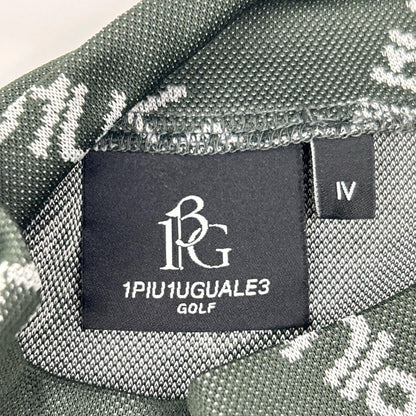 GOLF x Toga S/S Argyle Logo Mock Neck T-Shirt Green Size IV