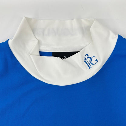 ADP GOLF S x Del Piero S/S Mock Neck T-Shirt Blue Size IV
