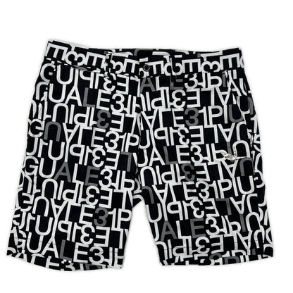 GOLF 1piu1uguale3 All-Over Logo Shorts Multi Size V