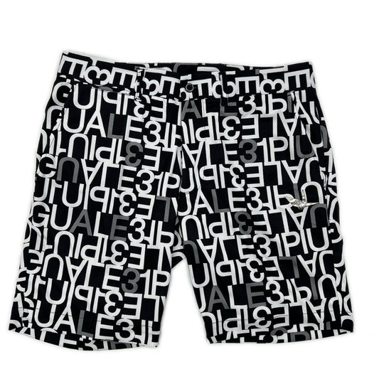 GOLF 1piu1uguale3 All-Over Logo Shorts Multi Size V