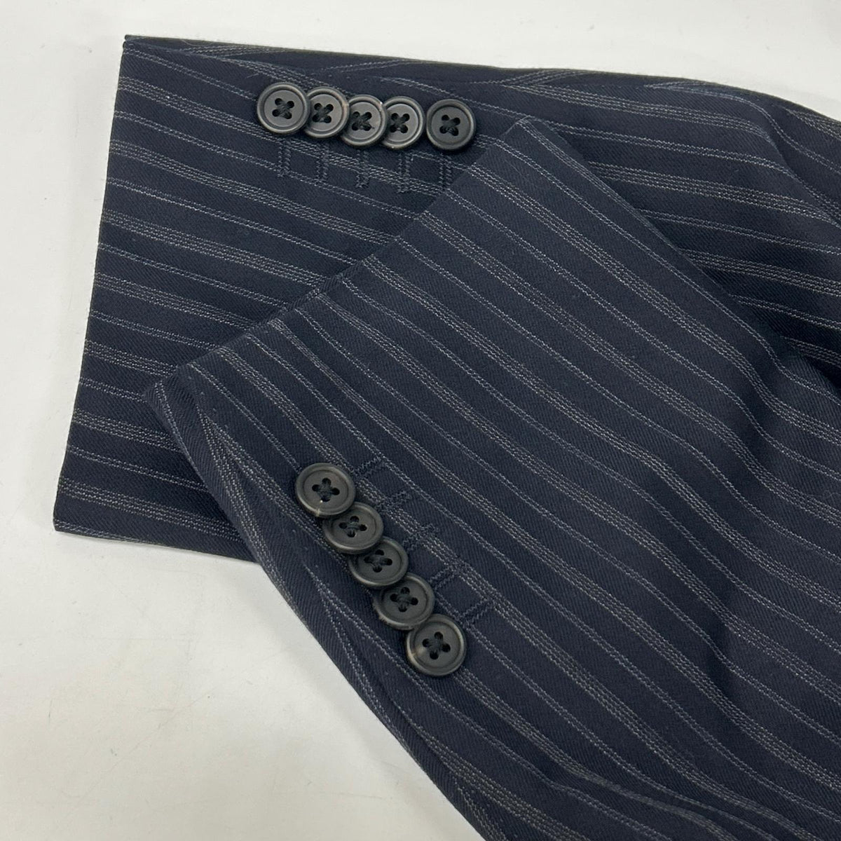 PaulSmith Black Stripe Wool Suit Jacket Size L2