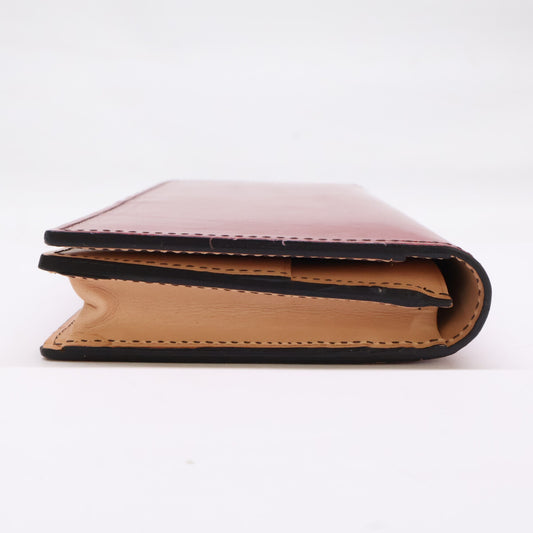 COCOMEISTER Bridle Imperial Leather Wallet Red Size ONE SIZE