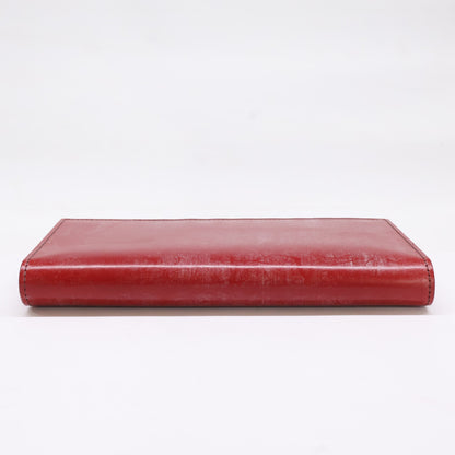 COCOMEISTER Bridle Imperial Leather Wallet Red Size ONE SIZE