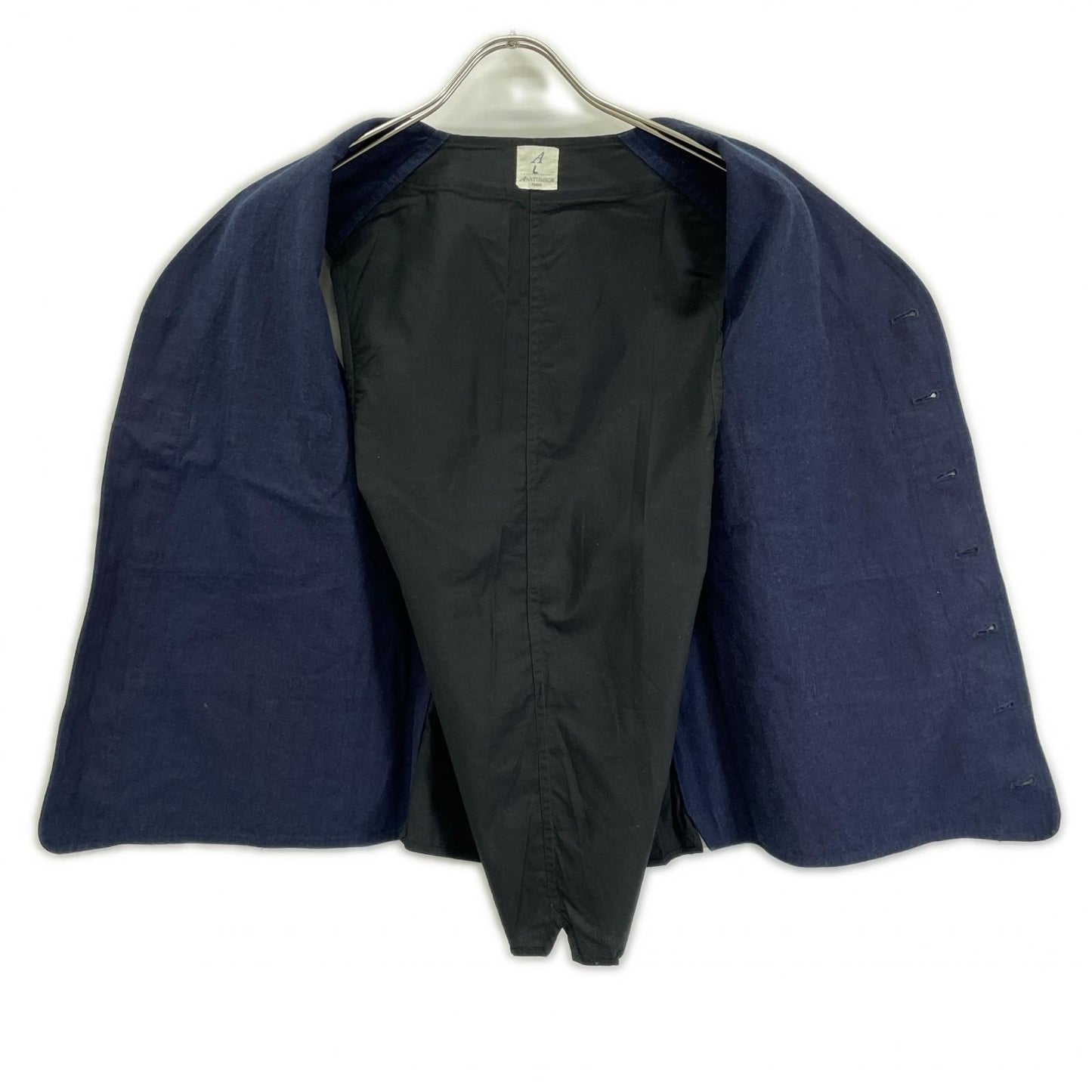 ANATOMICA Cotton SAGAN Vest Navy Black Size L
