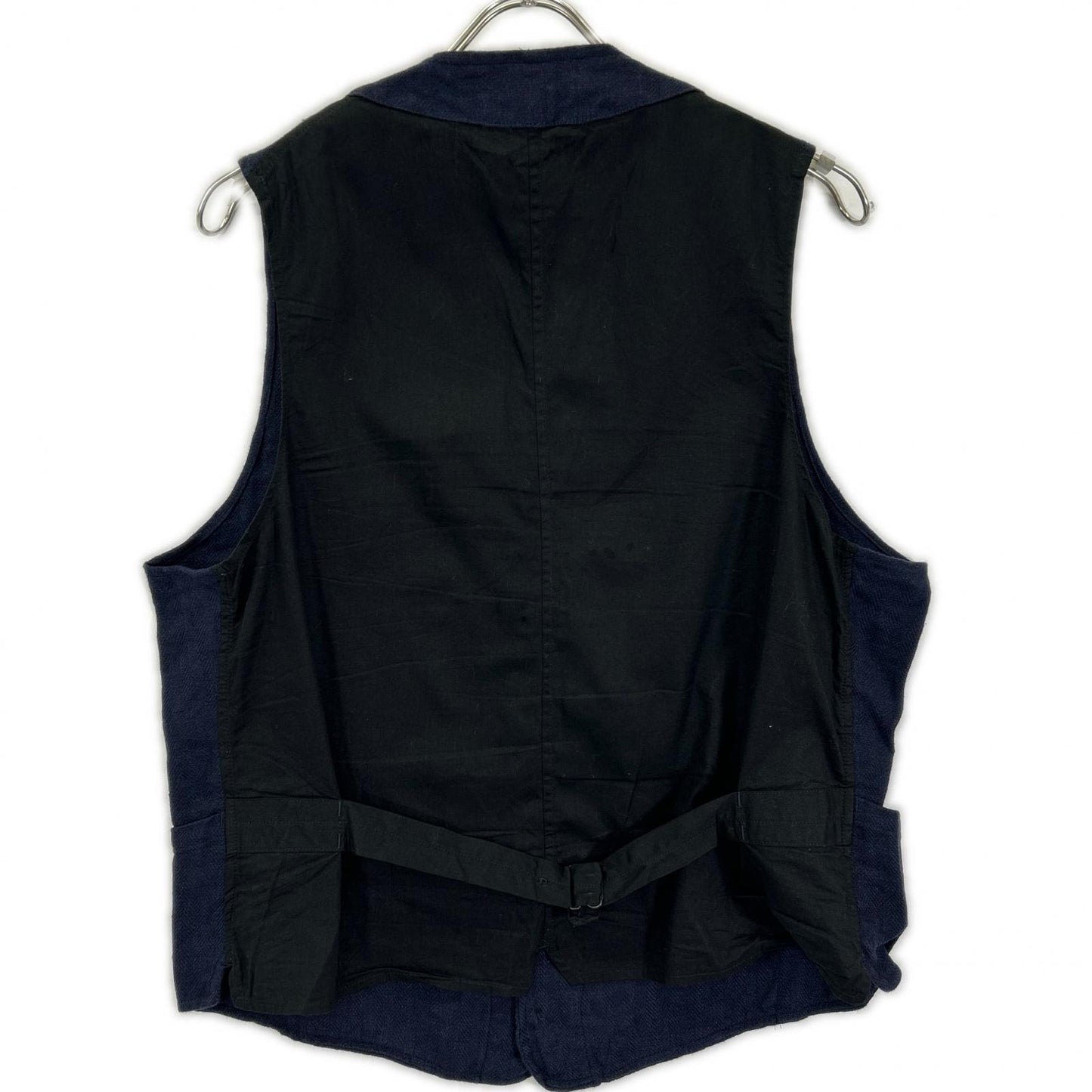 ANATOMICA Linen SAGAN Vest Navy Size L