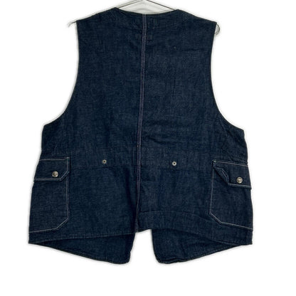 Engineered Garments Indigo Denim Upland Vest Size L