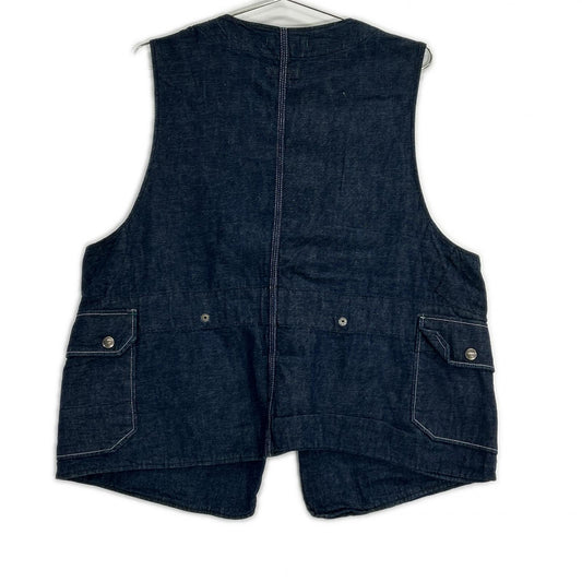 Engineered Garments Indigo Denim Upland Vest Size L
