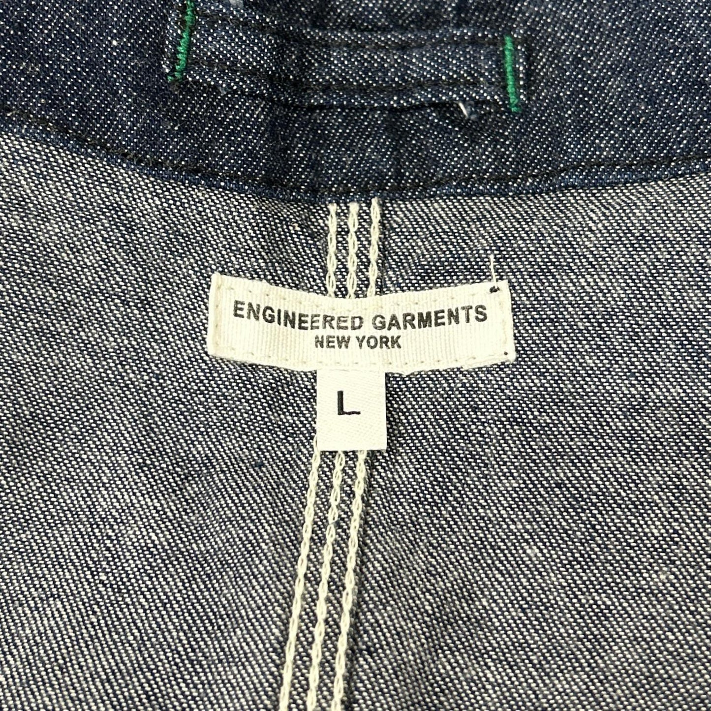 Engineered Garments Indigo Denim Upland Vest Size L