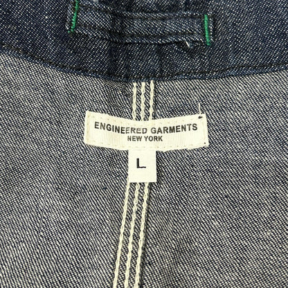 Engineered Garments Indigo Denim Upland Vest Size L