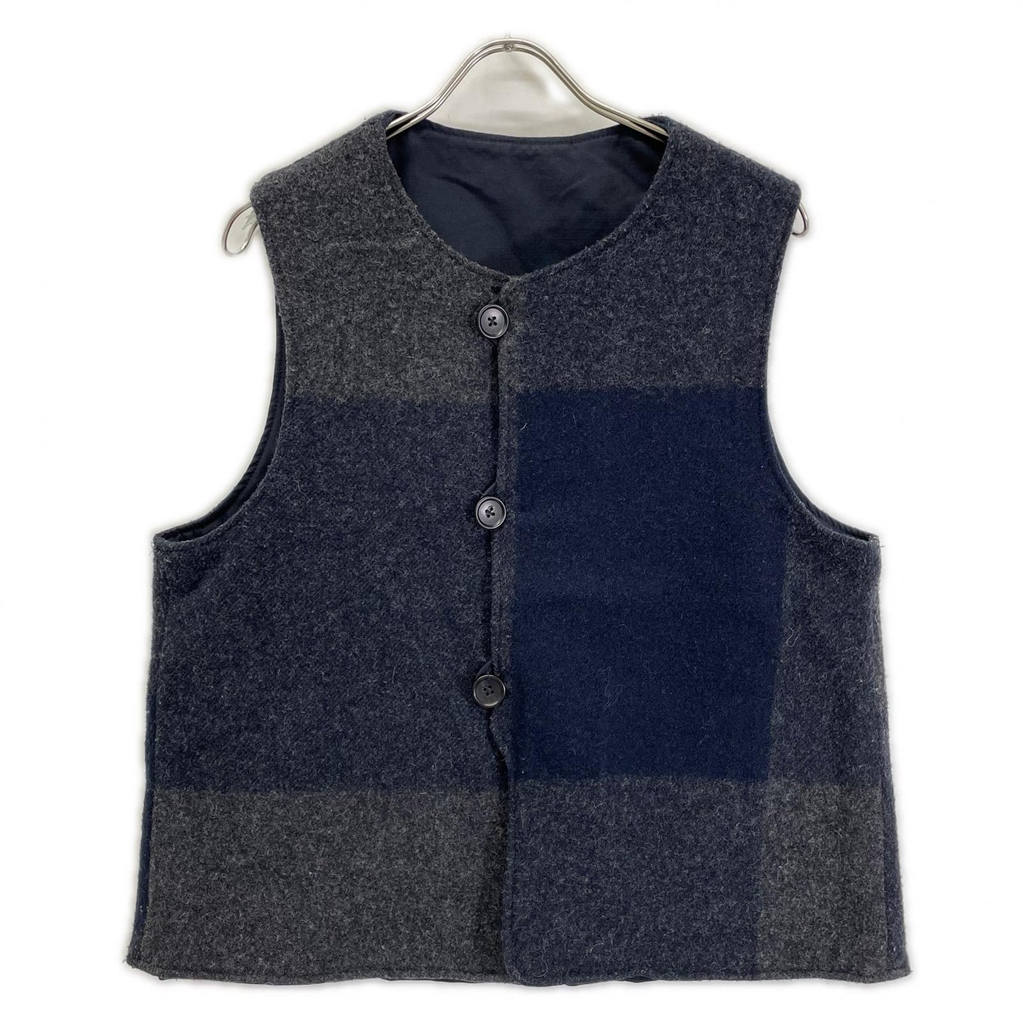 Engineered Garments Wool Reversible Over Vest Gray Size L