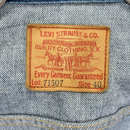 LEVI'S 90s Japan 71507 Type II Denim Jacket Blue Size 40