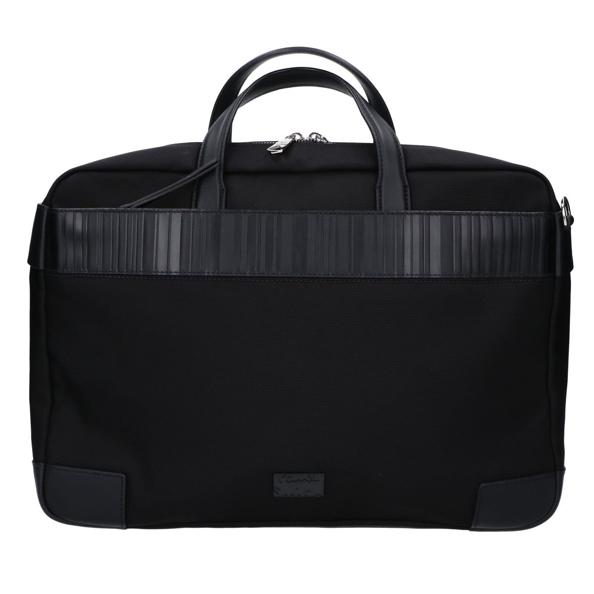 PaulSmith Black Shadow Stripe Briefcase Bag Size ONE SIZE