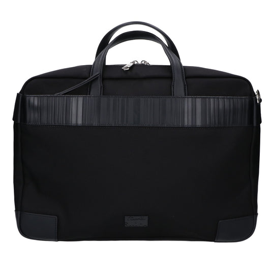 PaulSmith Black Shadow Stripe Briefcase Bag Size ONE SIZE