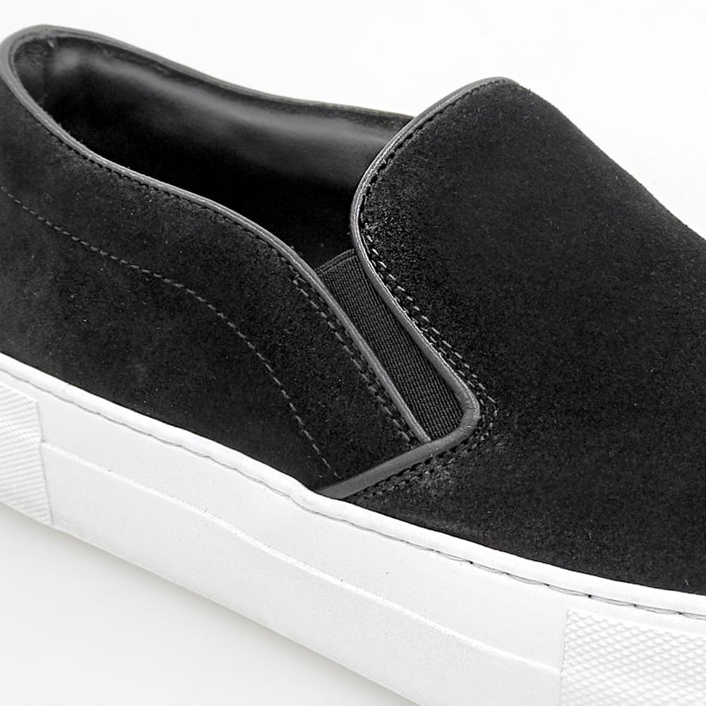 PELLICO SUNNY GIOIA Suede Slip-On Sneakers Black Size EU 40
