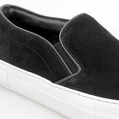PELLICO SUNNY GIOIA Suede Slip-On Sneakers Black Size EU 40