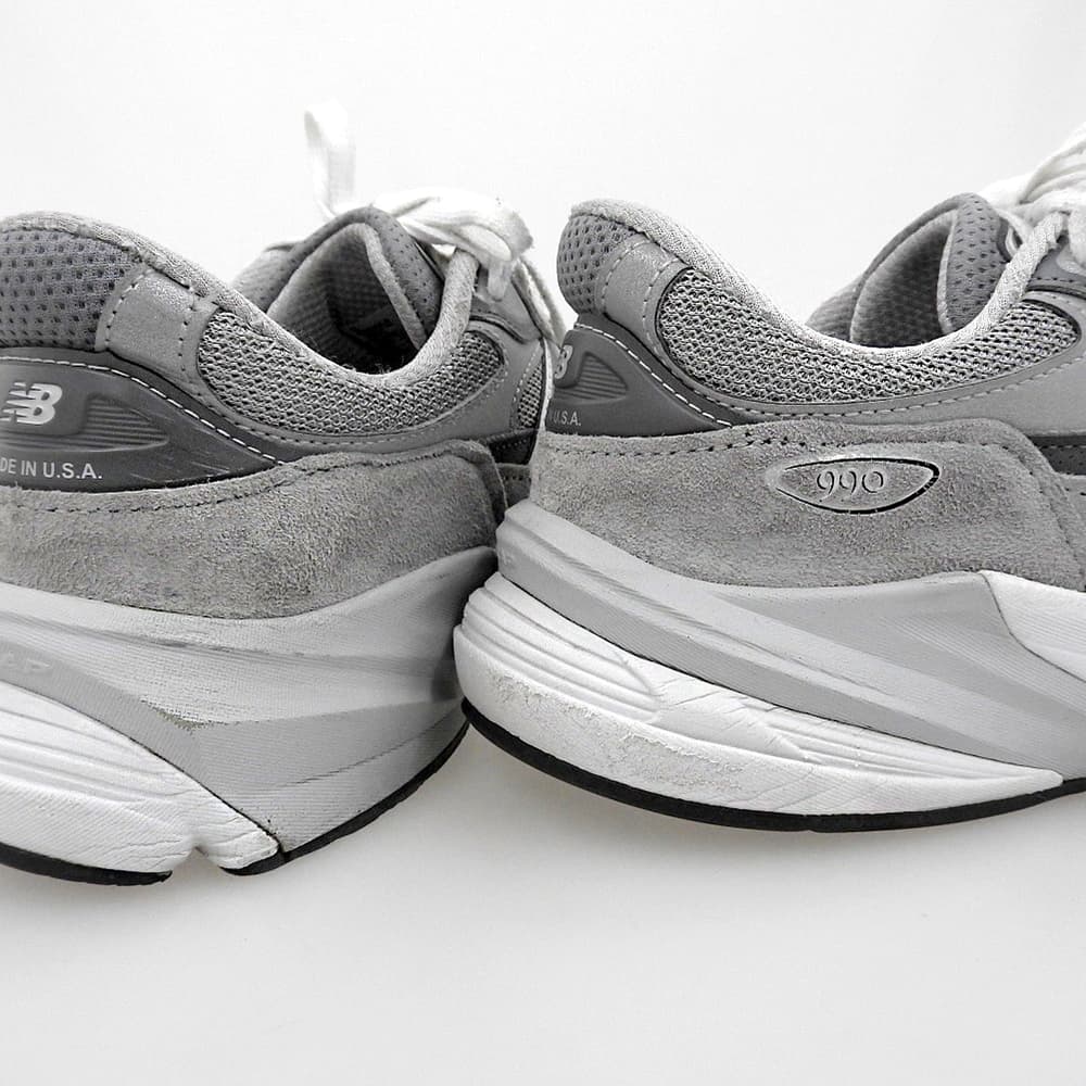 NEW BALANCE M990GL6 Suede Sneakers Grey Size 8 1/2(US)