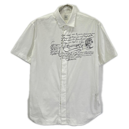 Berluti HTS R15HTS02CAHX Calligraphy Shirt White Size 40