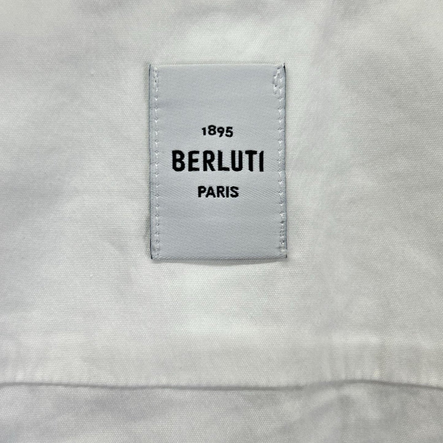 Berluti HTS R15HTS02CAHX Calligraphy Shirt White Size 40