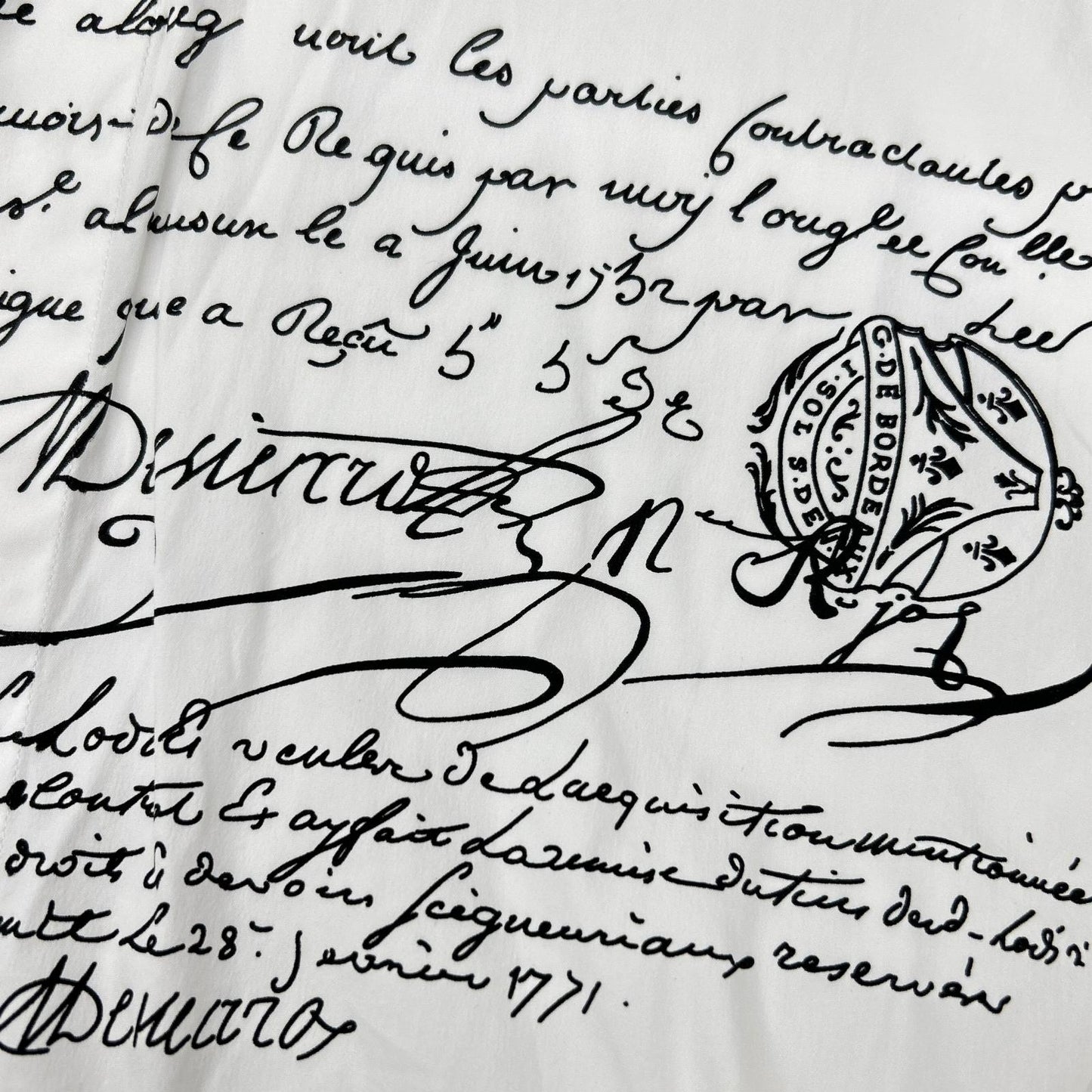 Berluti HTS R15HTS02CAHX Calligraphy Shirt White Size 40