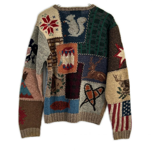 RalphLauren COUNTRY 90s Indian Multi-Color Sweater Size M
