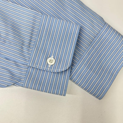GUCCI Light Blue Stripe Sparrow Long-Sleeve Shirt Size 40