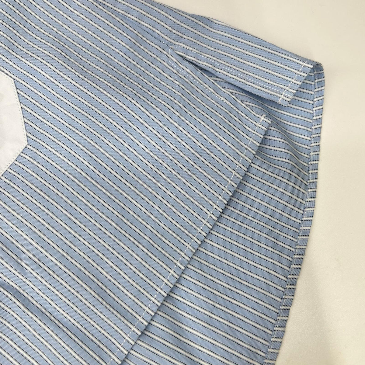 GUCCI Light Blue Stripe Sparrow Long-Sleeve Shirt Size 40