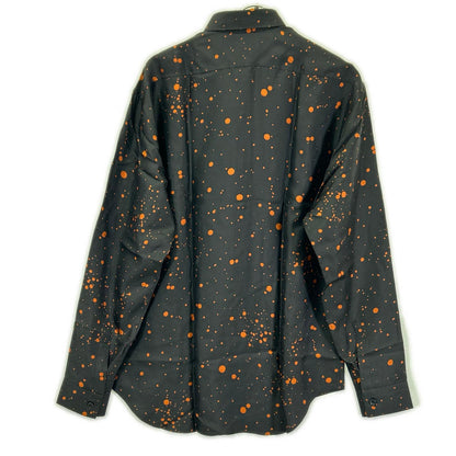 berluti Paint Dot Silk Long-Sleeve Shirt Multi Size 40