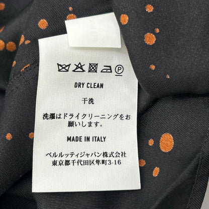 berluti Paint Dot Silk Long-Sleeve Shirt Multi Size 40