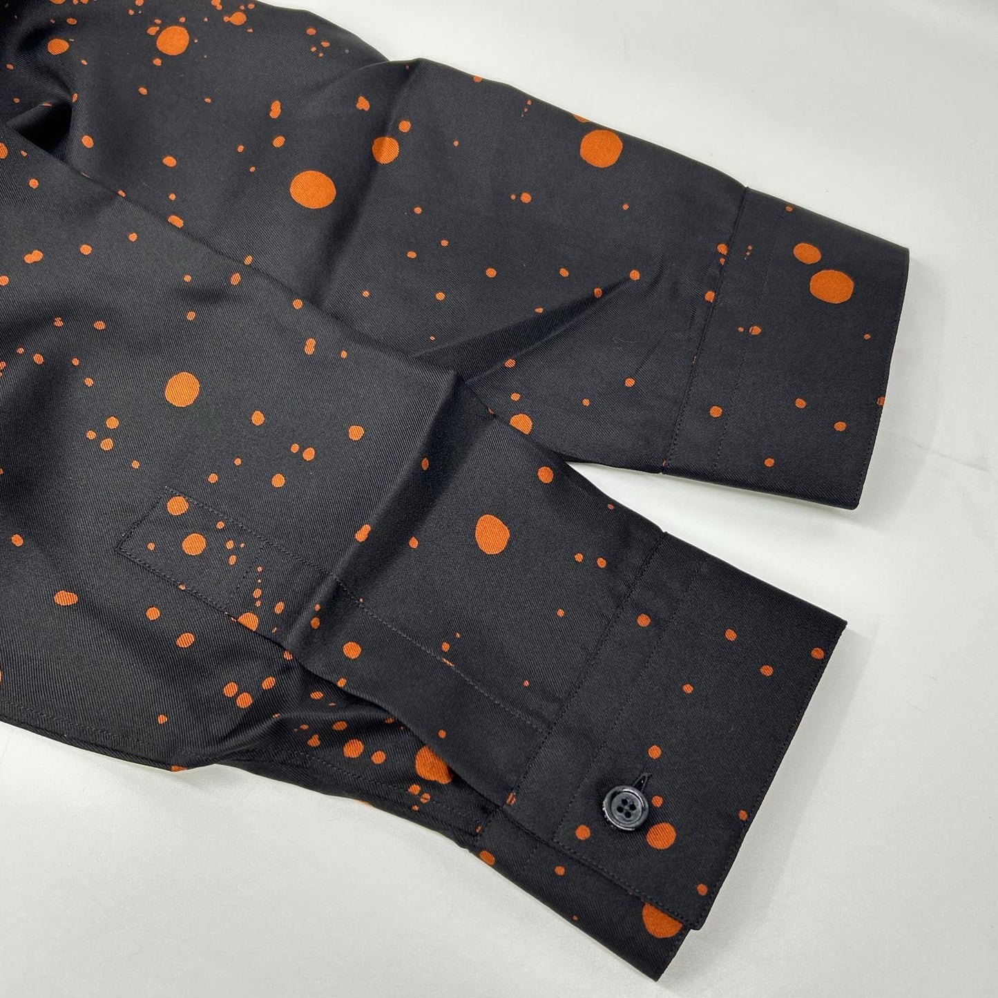 berluti Paint Dot Silk Long-Sleeve Shirt Multi Size 40