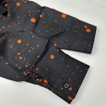 berluti Paint Dot Silk Long-Sleeve Shirt Multi Size 40