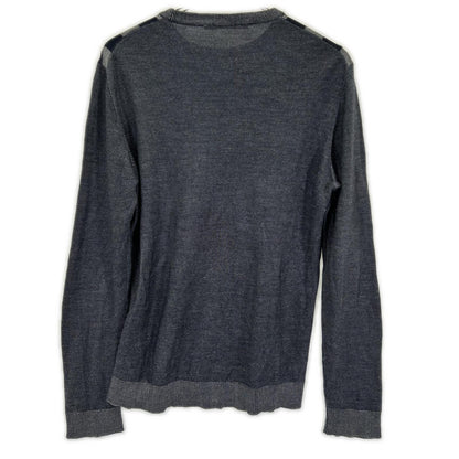 LOUIS VUITTON Damier Crewneck Silk Knit Shirt Multi Size M