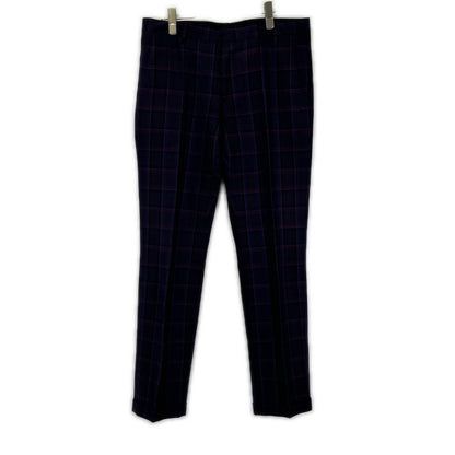 ETRO Purple Check Paisley Lining Jacket Pants Set Size 48