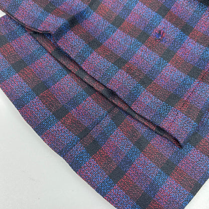 ETRO Purple Check Paisley All-Over Pattern Suit Size 48