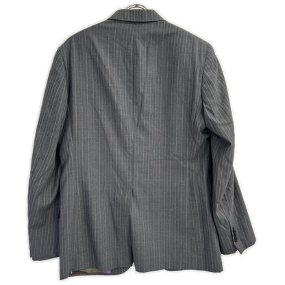 ETRO Gray Stripe All-Over Lining Wool Suit Set Size 48